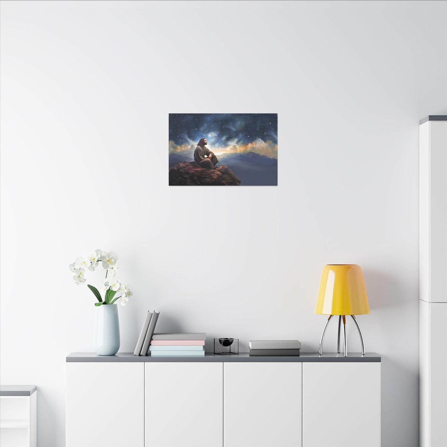 Jesus With The Stars, Fine Art Canvas Print, many sizes, Canvas, Christian Gift, Christian art, Missionary Gift