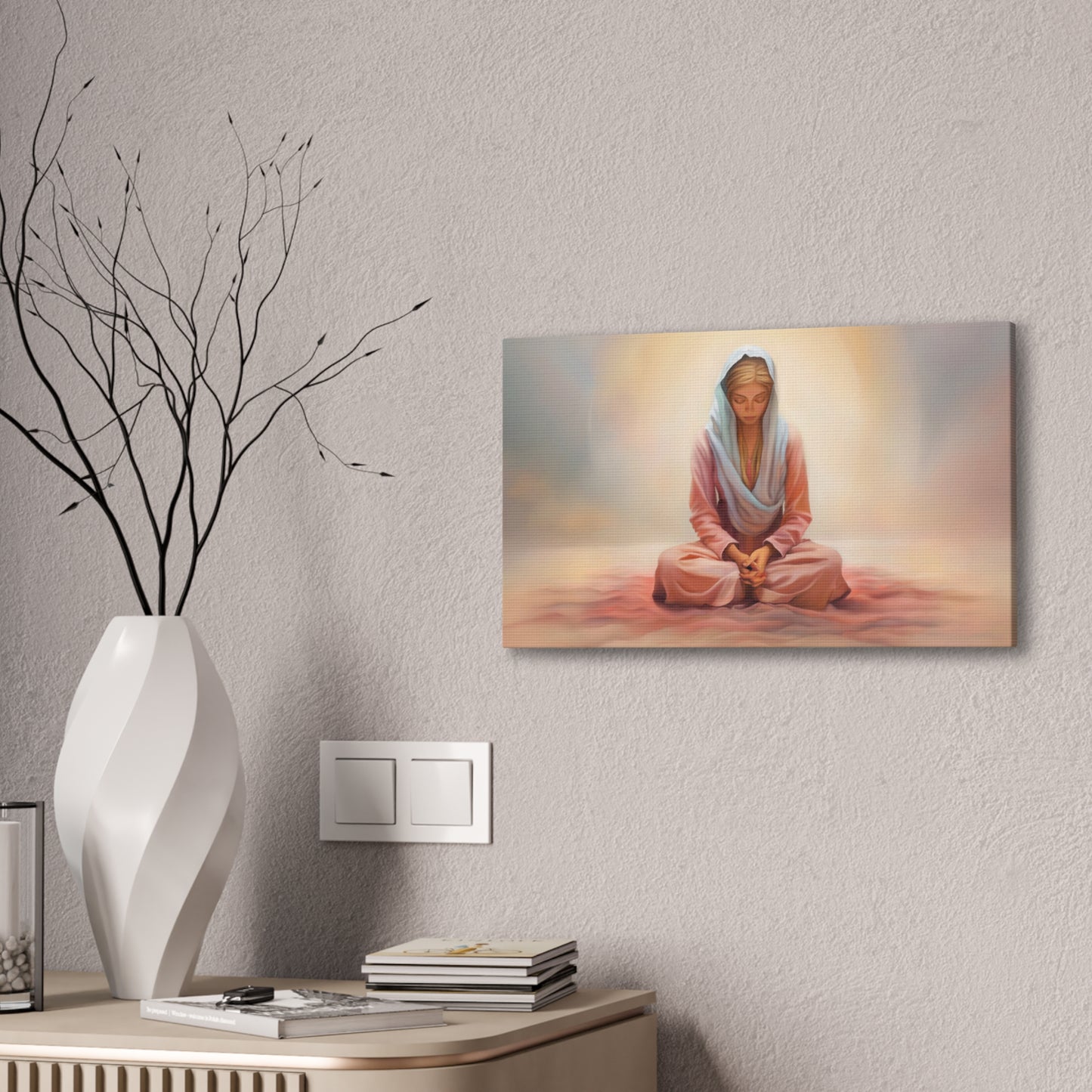 Stillness Fine Art Canvas Print, Female Discipleship, Gift for Her, Religious Gift for Her, Young Women Gift, Relief Society Gift, LDS artwork