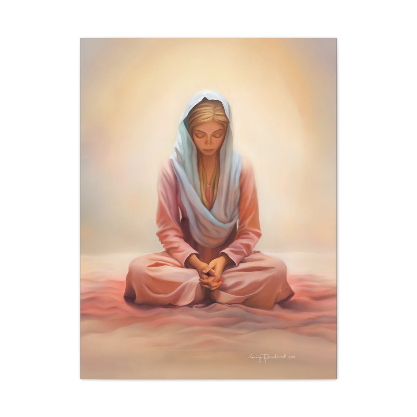 Stillness Fine Art Canvas Print, Female Discipleship, Gift for Her, Religious Gift for Her, Young Women Gift, Relief Society Gift, LDS artwork