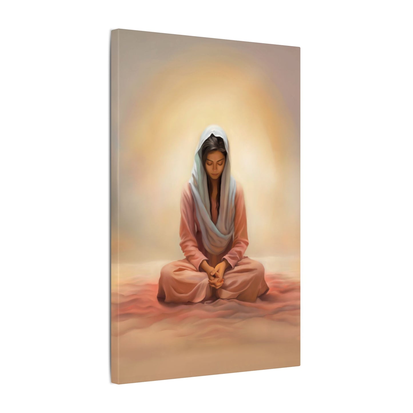 Stillness Canvas Print, Female Discipleship Collection, Stillness Fine Art Canvas Print, Gift for Her, Christian Artwork, Home Gift,