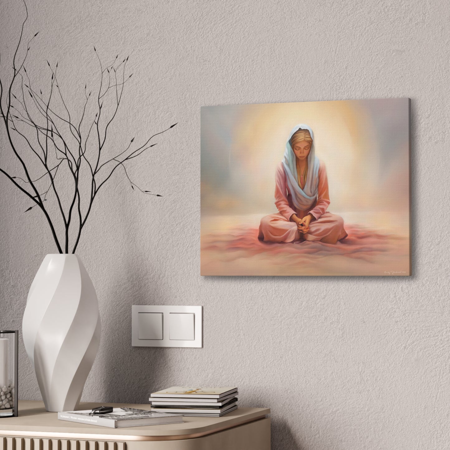 Stillness Fine Art Canvas Print, Female Discipleship, Gift for Her, Religious Gift for Her, Young Women Gift, Relief Society Gift, LDS artwork