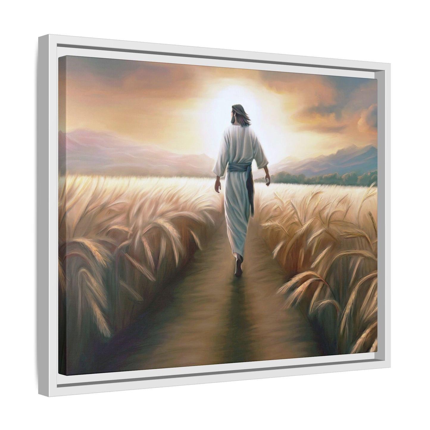 Called To Serve Canvas Print Framed Wall Art of Jesus Christ, Gift for Missionaries, Jesus in the Field beautiful