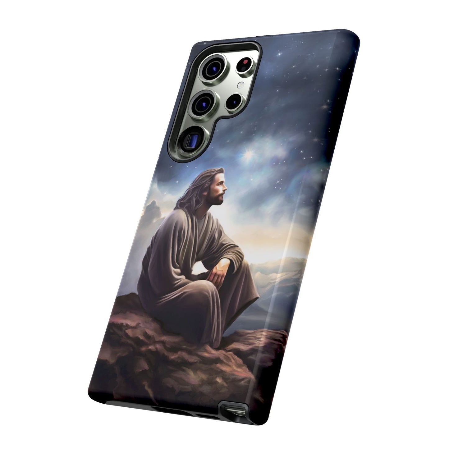 Jesus With The Stars Tough Phone Cases for Missionaries, Fun Special Gift for Bishops, Missionaries, Fun Gift for your missionary