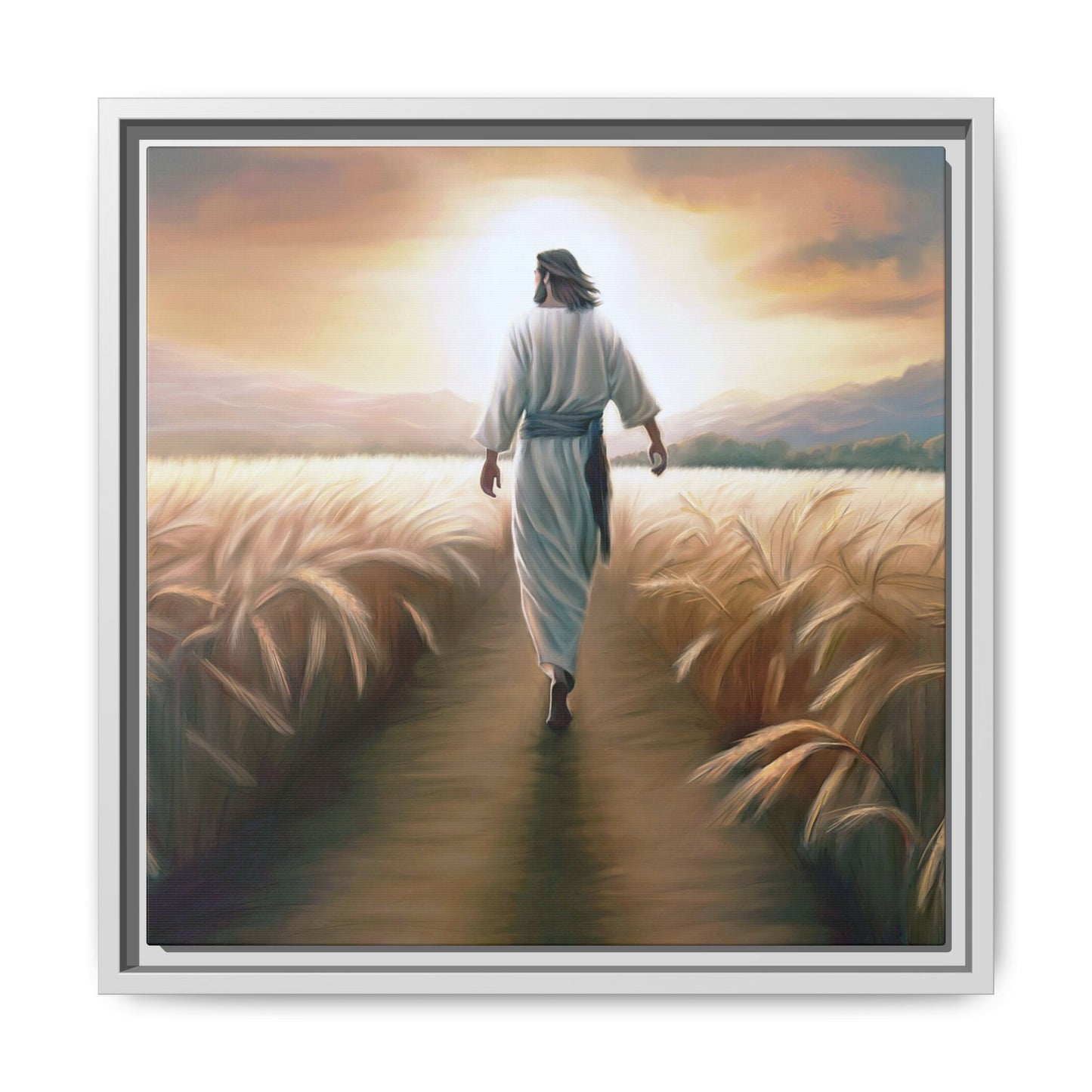 Called To Serve Canvas Print Framed Wall Art of Jesus Christ, Gift for Missionaries, Jesus in the Field beautiful