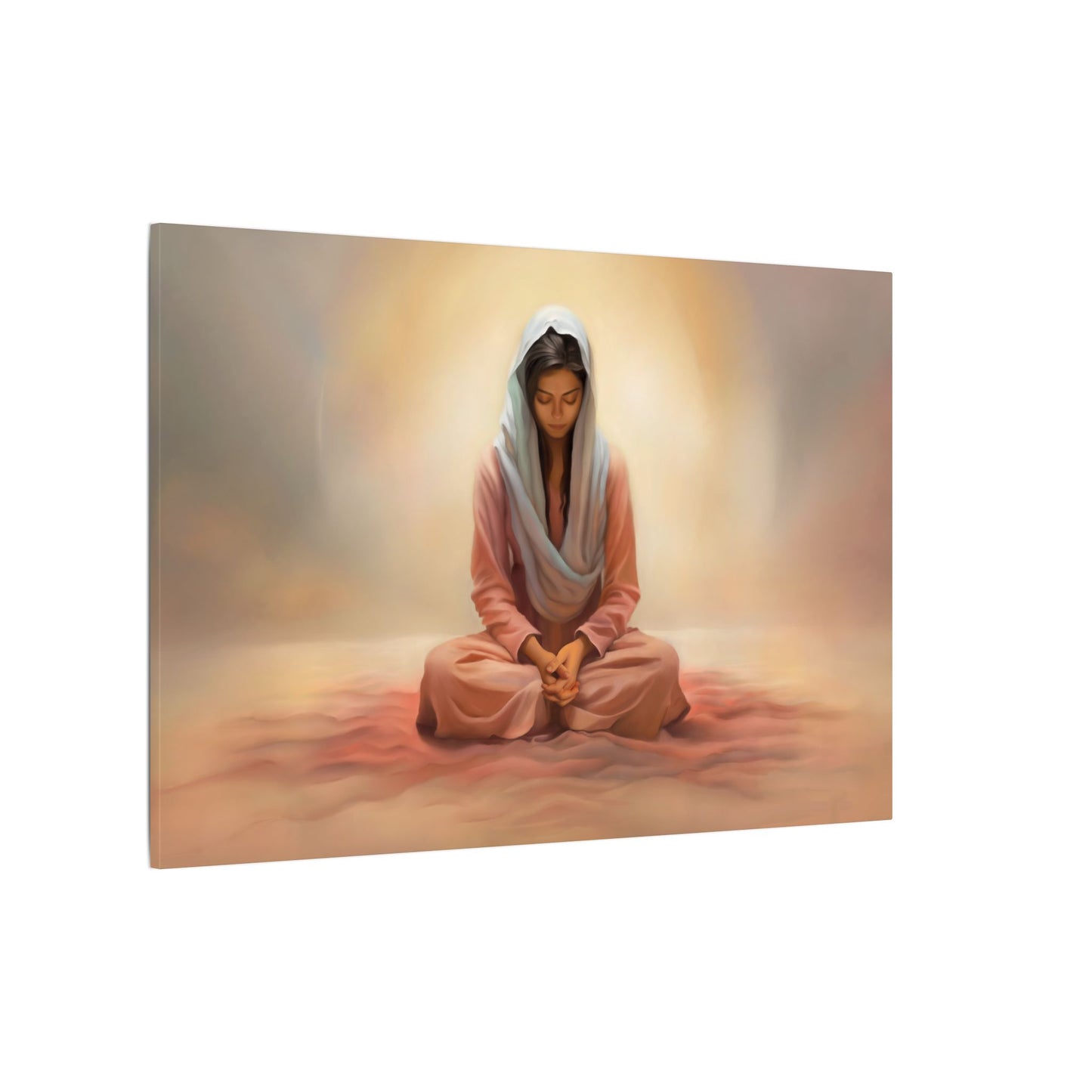 Stillness Canvas Print, Female Discipleship Collection, Stillness Fine Art Canvas Print, Gift for Her, Christian Artwork, Home Gift,