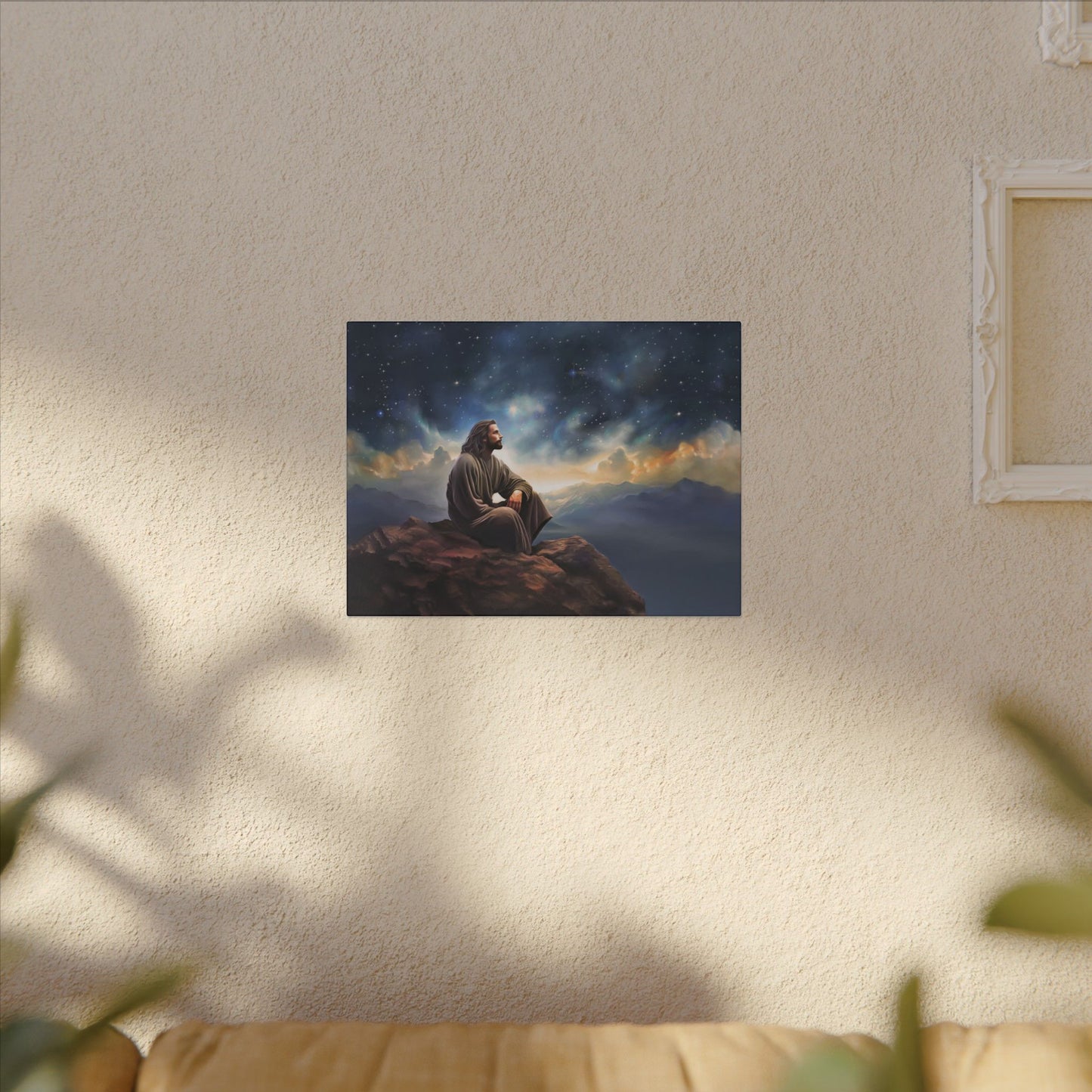Jesus With The Stars, Fine Art Canvas Print, many sizes, Canvas, Christian Gift, Christian art, Missionary Gift
