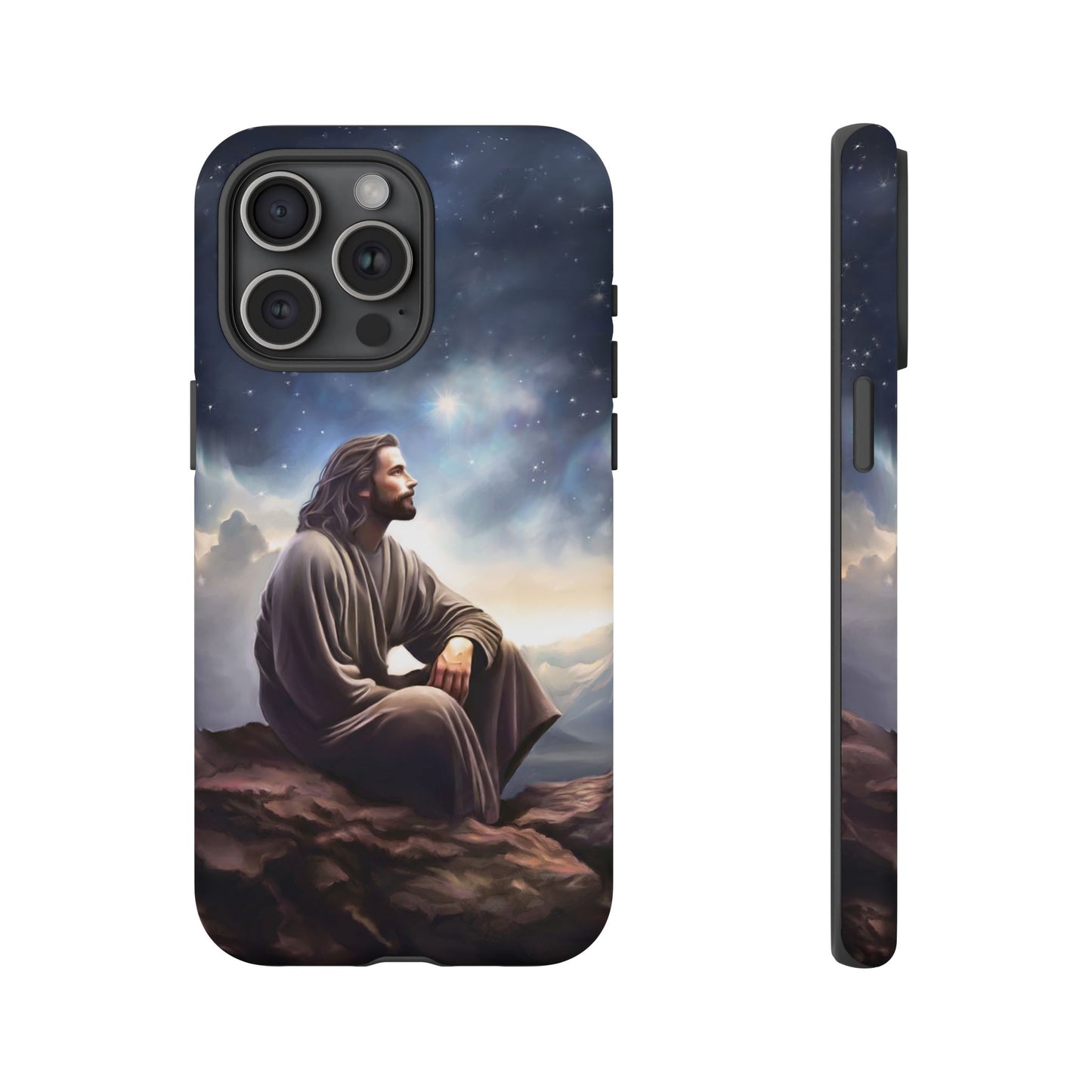 Jesus With The Stars Tough Phone Cases for Missionaries, Fun Special Gift for Bishops, Missionaries, Fun Gift for your missionary