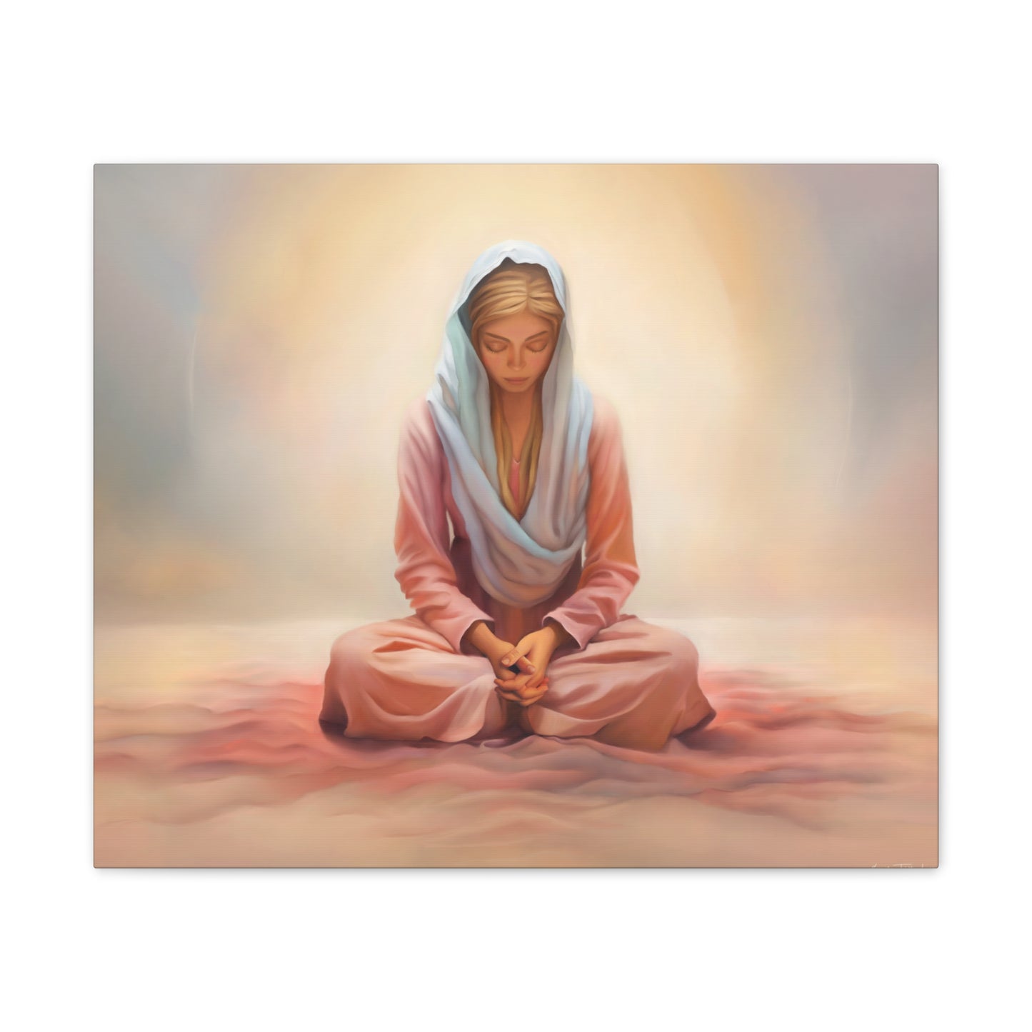 Stillness Fine Art Canvas Print, Female Discipleship, Gift for Her, Religious Gift for Her, Young Women Gift, Relief Society Gift, LDS artwork