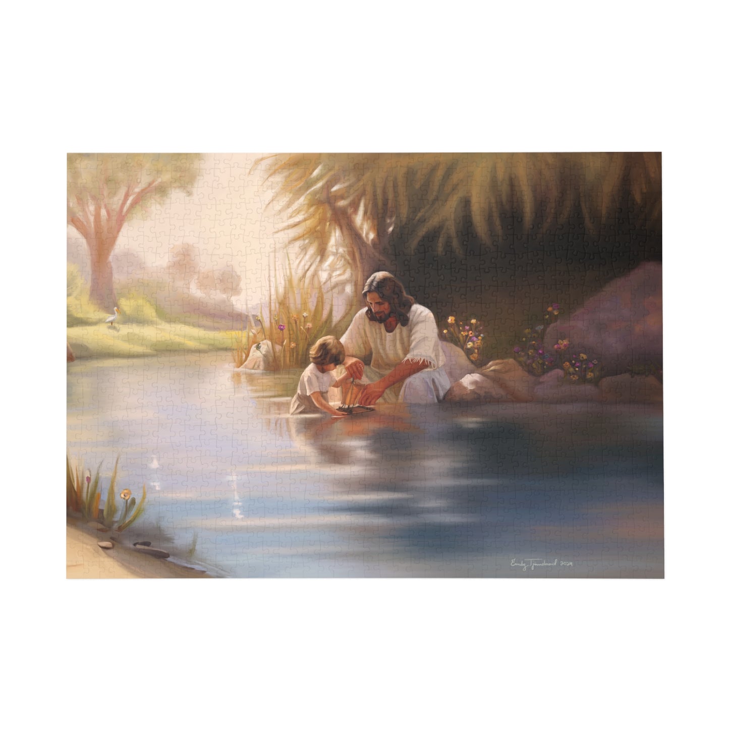 We Are His Children, Jesus Christ Puzzle (96, 252, 500, 1000-Piece), Christian Games for Families, Puzzle for the kids, Great gifts for fam