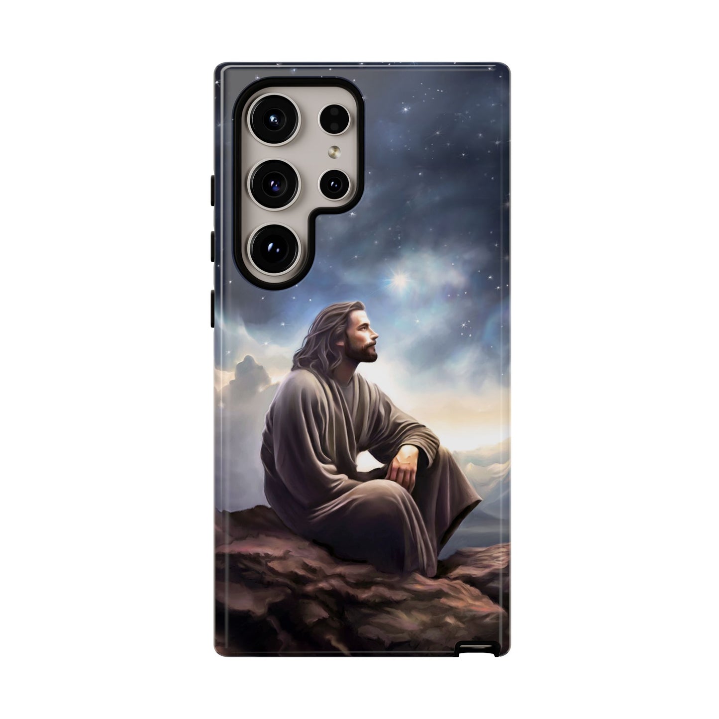 Jesus With The Stars Tough Phone Cases for Missionaries, Fun Special Gift for Bishops, Missionaries, Fun Gift for your missionary