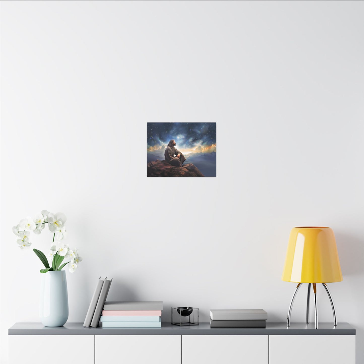 Jesus With The Stars, Fine Art Canvas Print, many sizes, Canvas, Christian Gift, Christian art, Missionary Gift