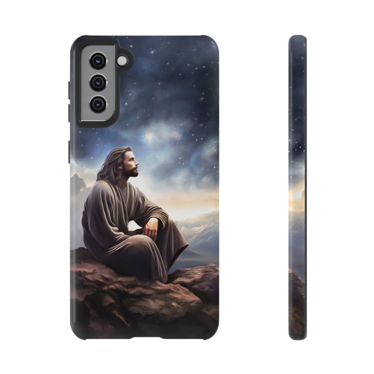 Jesus With The Stars Tough Phone Cases for Missionaries, Fun Special Gift for Bishops, Missionaries, Fun Gift for your missionary