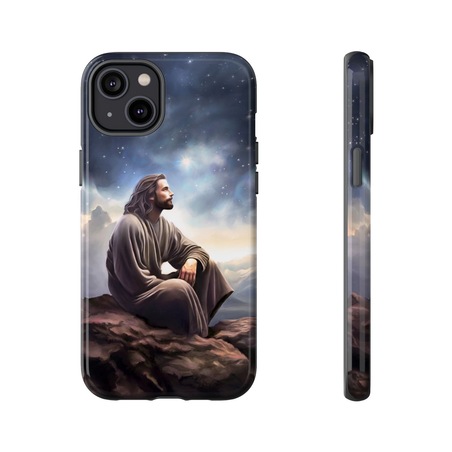 Jesus With The Stars Tough Phone Cases for Missionaries, Fun Special Gift for Bishops, Missionaries, Fun Gift for your missionary