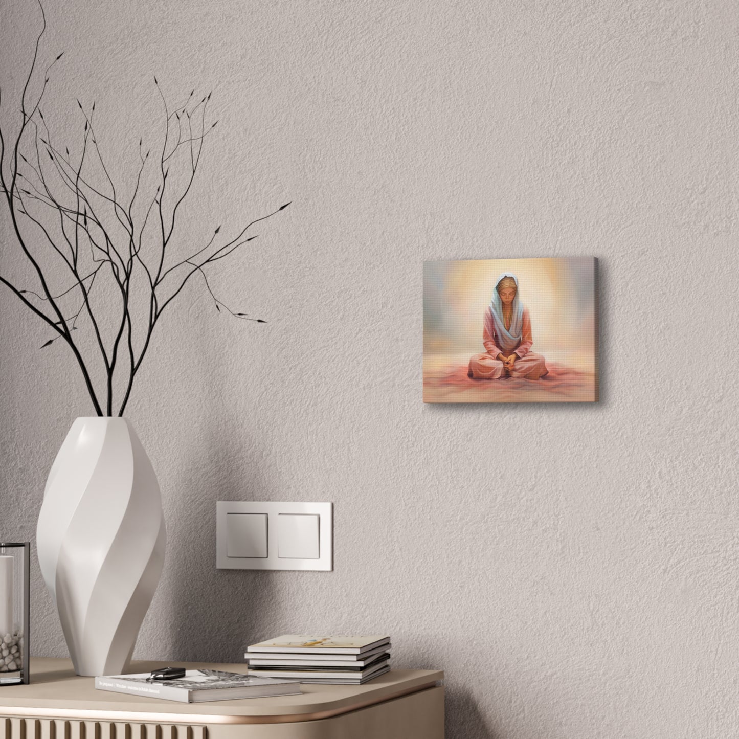 Stillness Fine Art Canvas Print, Female Discipleship, Gift for Her, Religious Gift for Her, Young Women Gift, Relief Society Gift, LDS artwork