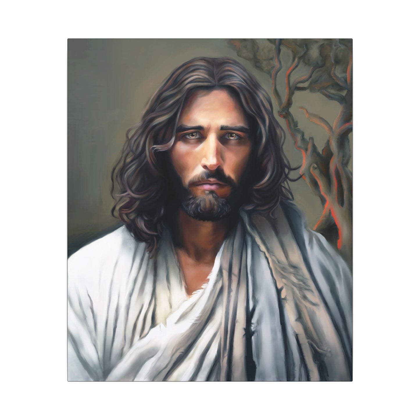 The End of Suffering Portrait of Christ, Fine Art Canvas Print, Christian Art, Beautiful Jesus Artwork, Jesus Christ Gift