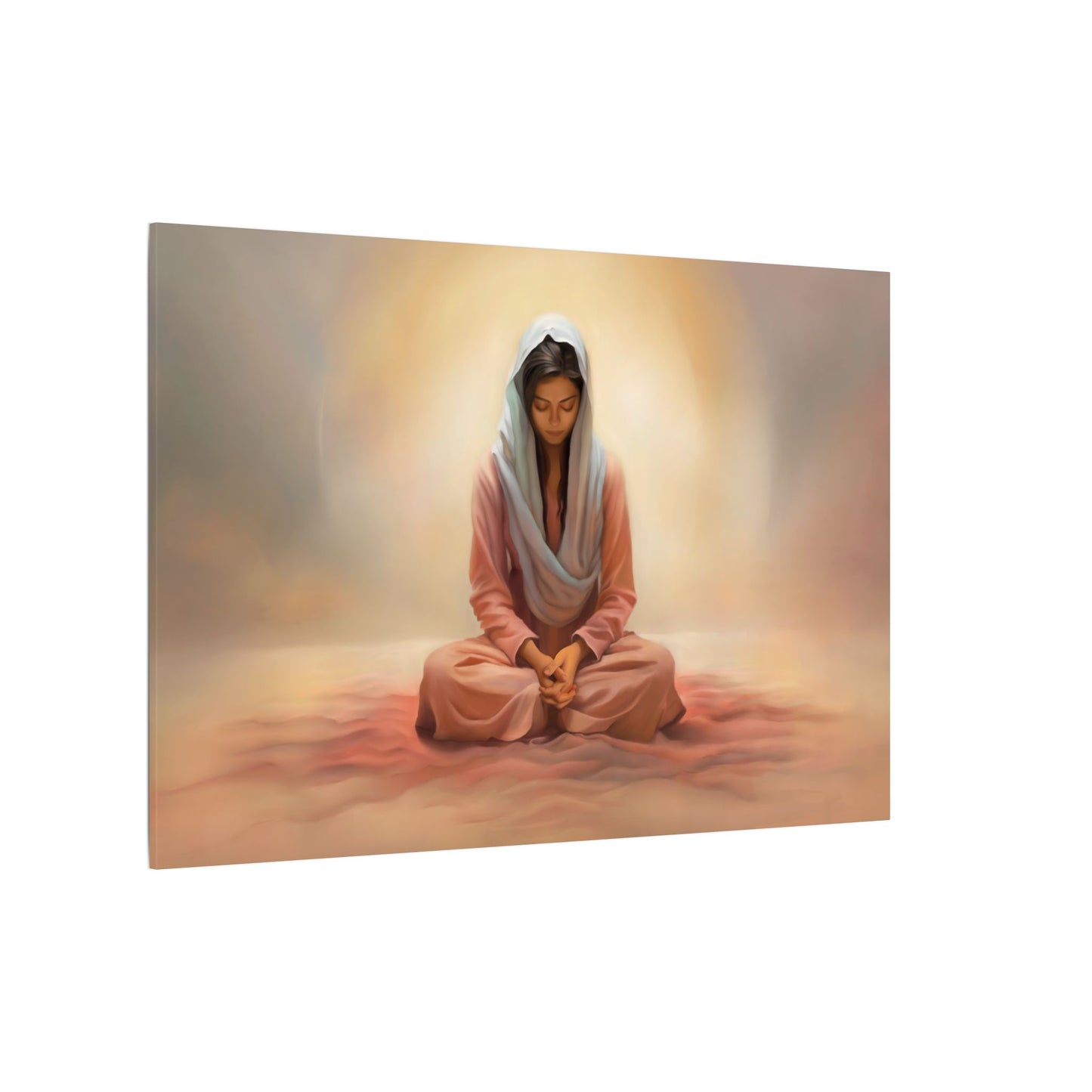 Stillness Canvas Print, Female Discipleship Collection, Stillness Fine Art Canvas Print, Gift for Her, Christian Artwork, Home Gift,
