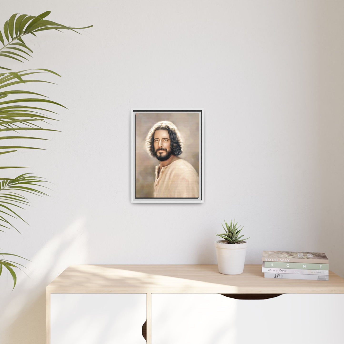 You Belong Framed Canvas Print Wall Art Jesus Christ, Framed, Religious Spiritual Home Decor Print, Christian Gift Idea, Matte Handmade