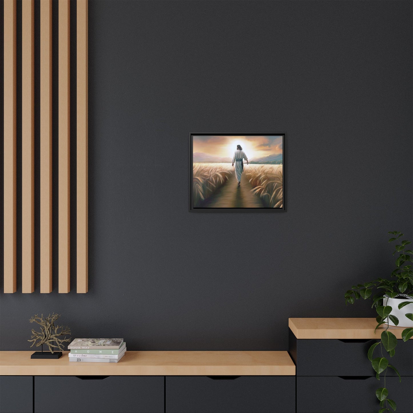 Called To Serve Canvas Print Framed Wall Art of Jesus Christ, Gift for Missionaries, Jesus in the Field beautiful