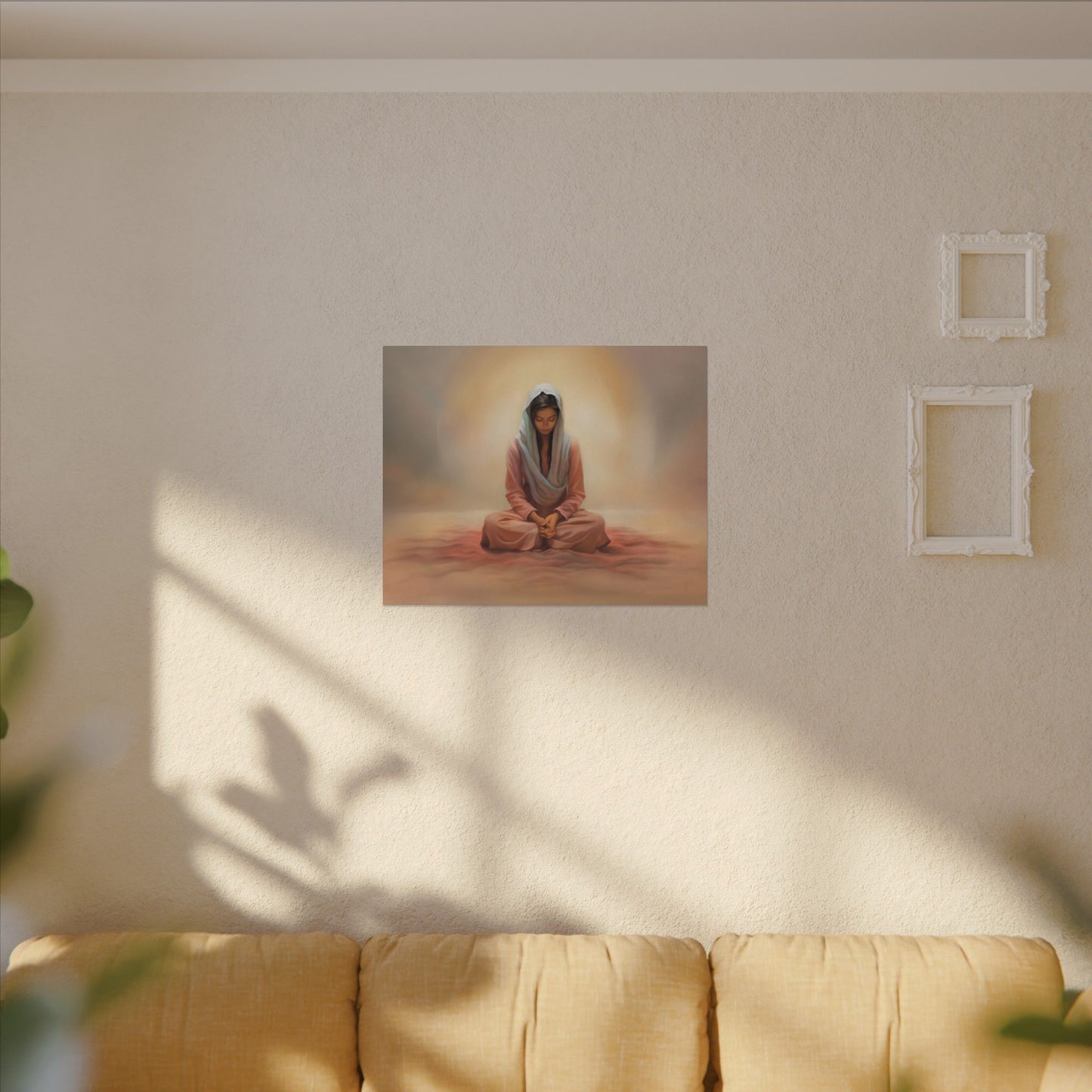 Stillness Canvas Print, Female Discipleship Collection, Stillness Fine Art Canvas Print, Gift for Her, Christian Artwork, Home Gift,