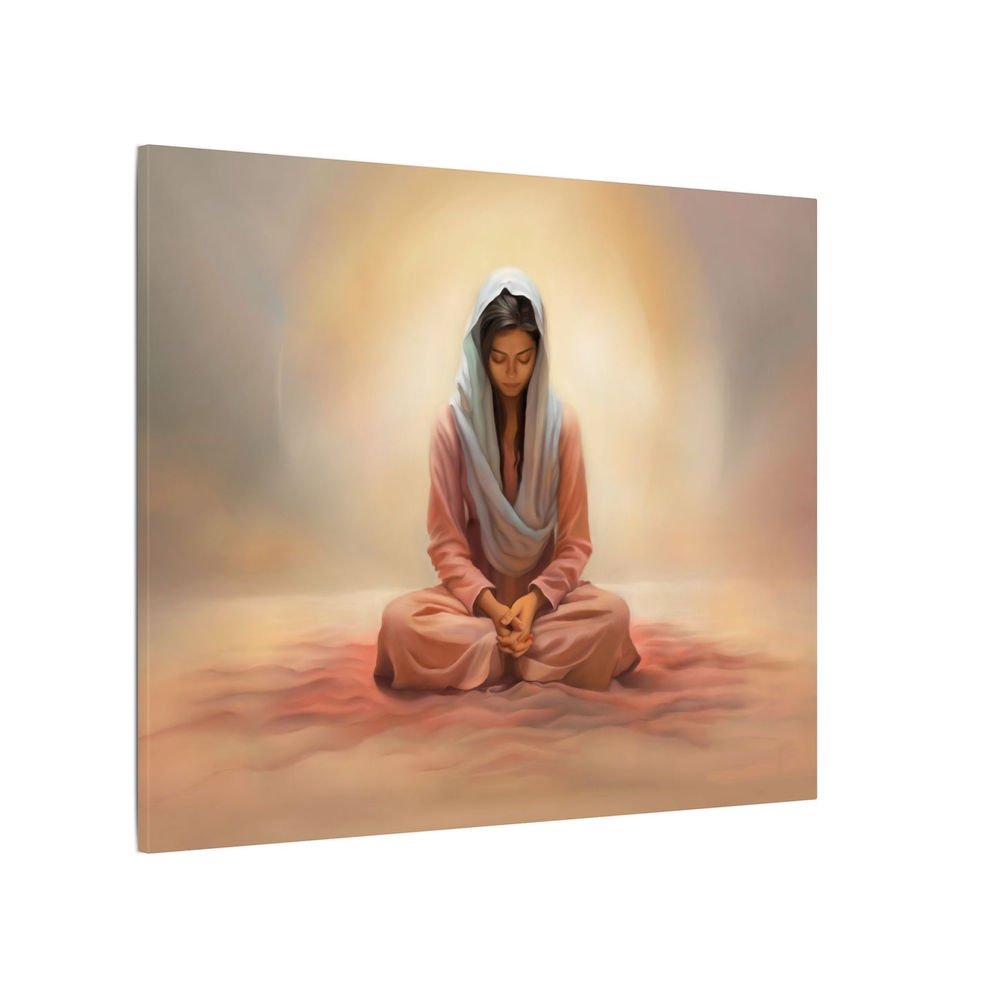 Stillness Canvas Print, Female Discipleship Collection, Stillness Fine Art Canvas Print, Gift for Her, Christian Artwork, Home Gift,