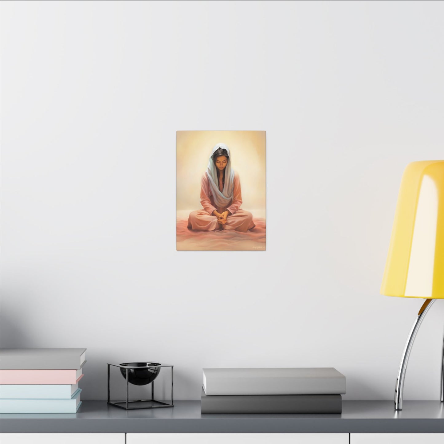 Stillness Fine Art Canvas Print, Spiritual Art, Gift for Her, Christian Artwork, Home Gift, Religious Artwork, Female Discipleship