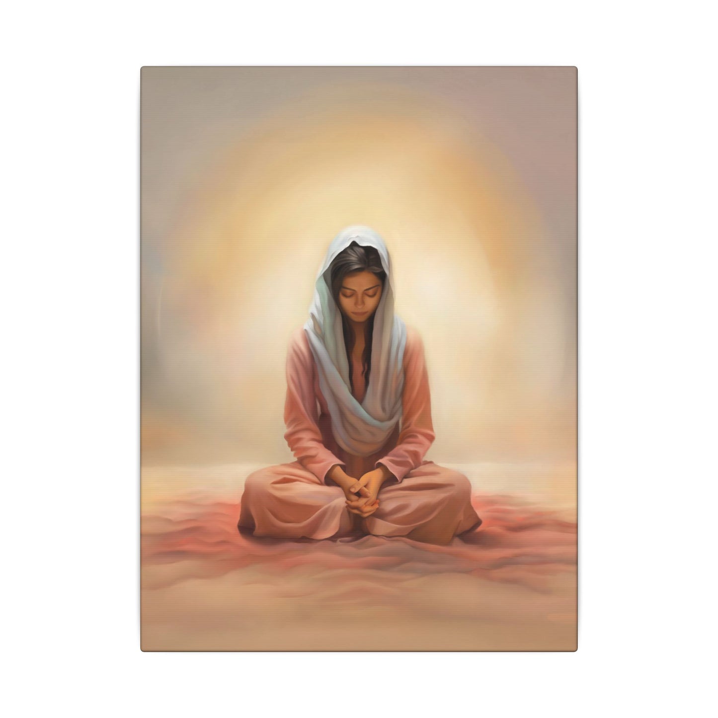 Stillness Canvas Print, Female Discipleship Collection, Stillness Fine Art Canvas Print, Gift for Her, Christian Artwork, Home Gift,