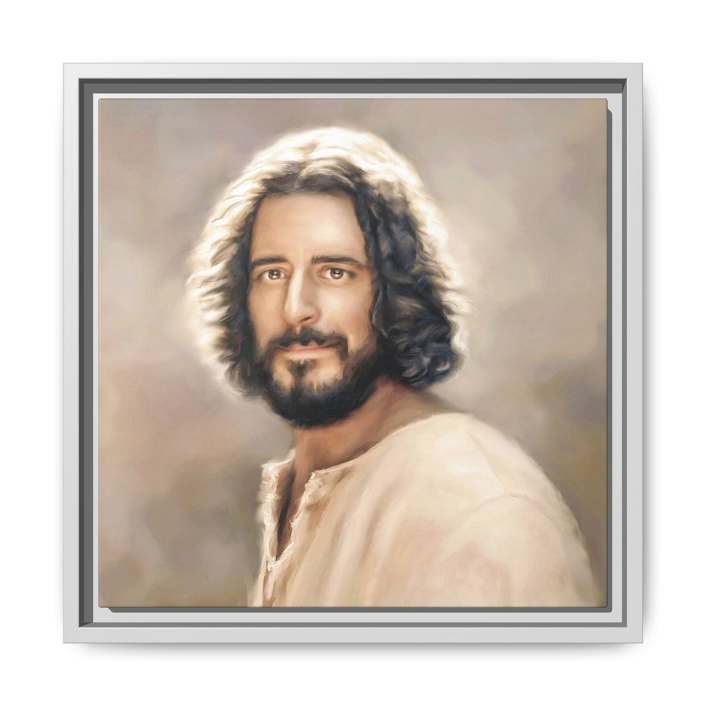 You Belong Framed Canvas Print Wall Art Jesus Christ, Framed, Religious Spiritual Home Decor Print, Christian Gift Idea, Matte Handmade