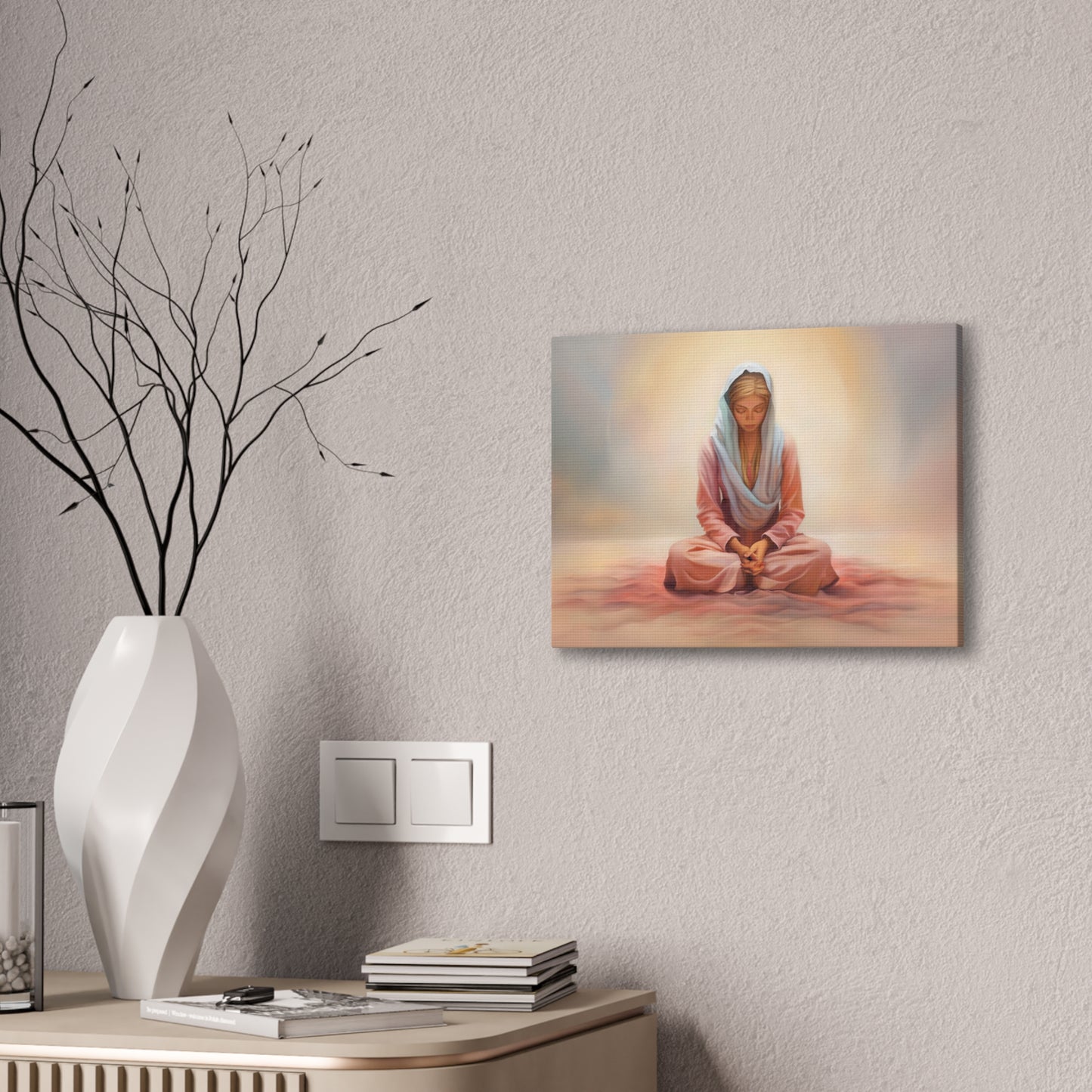 Stillness Fine Art Canvas Print, Female Discipleship, Gift for Her, Religious Gift for Her, Young Women Gift, Relief Society Gift, LDS artwork
