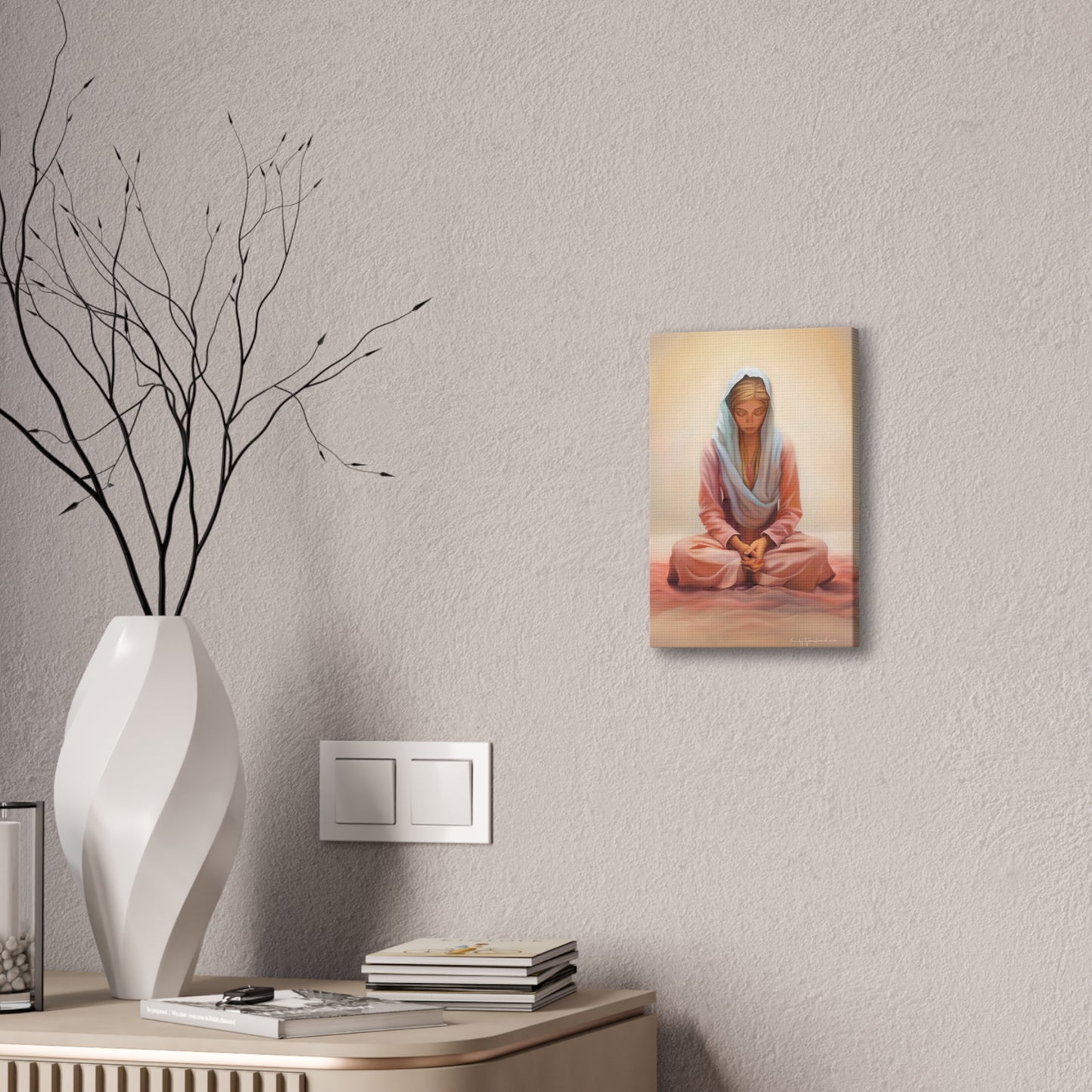 Stillness Fine Art Canvas Print, Female Discipleship, Gift for Her, Religious Gift for Her, Young Women Gift, Relief Society Gift, LDS artwork