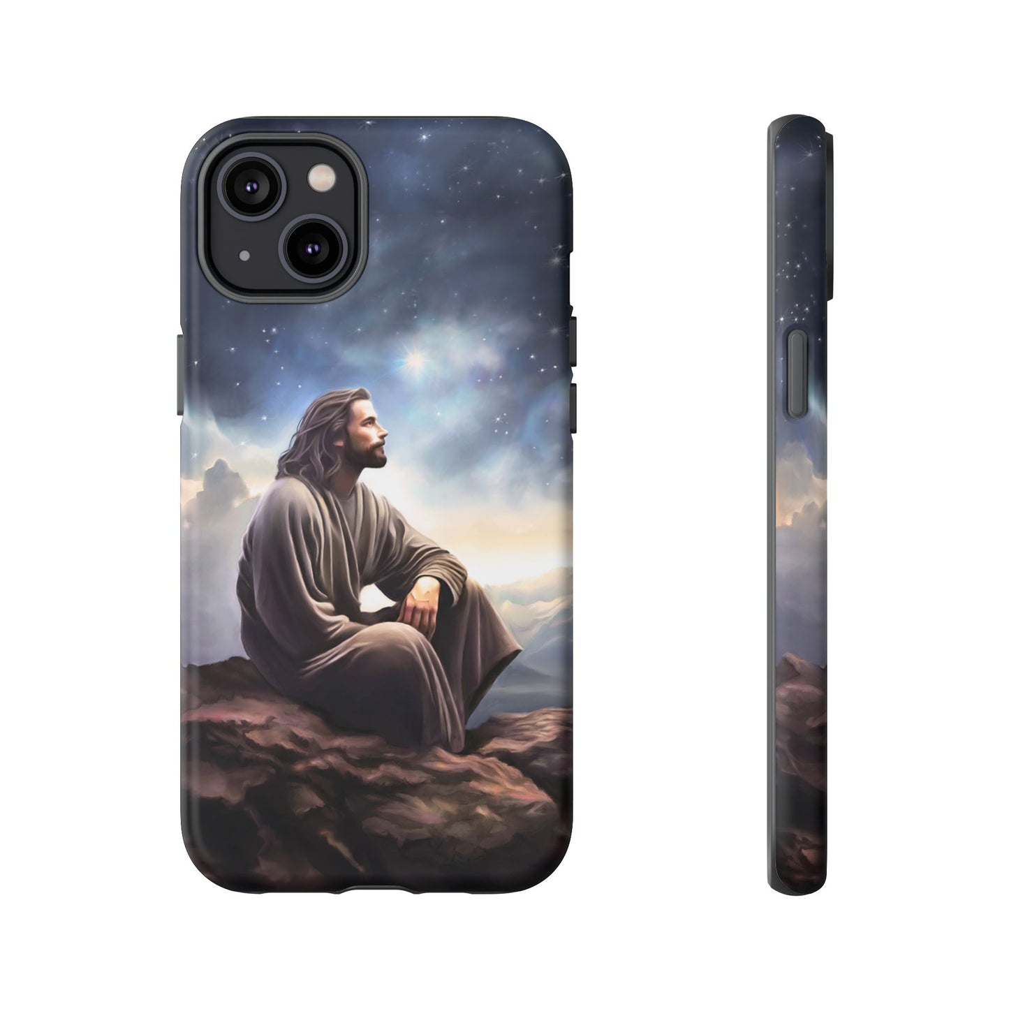 Jesus With The Stars Tough Phone Cases for Missionaries, Fun Special Gift for Bishops, Missionaries, Fun Gift for your missionary