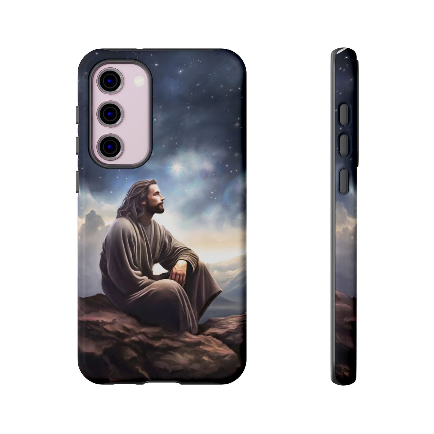 Jesus With The Stars Tough Phone Cases for Missionaries, Fun Special Gift for Bishops, Missionaries, Fun Gift for your missionary