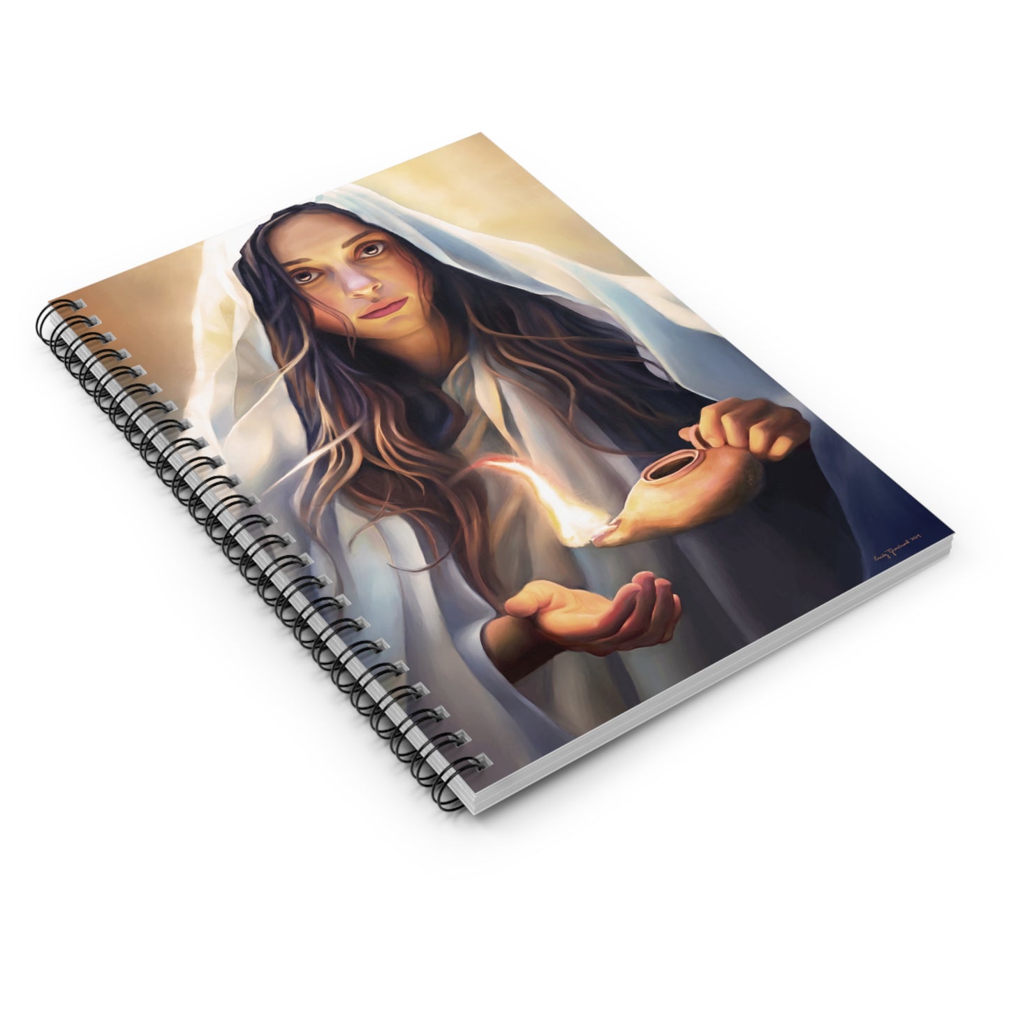 Mary Magdalene Spiral Notebook - Ruled Line, Christian Gift, Young Women gift, Missionary Gift, Stationary for Christian women