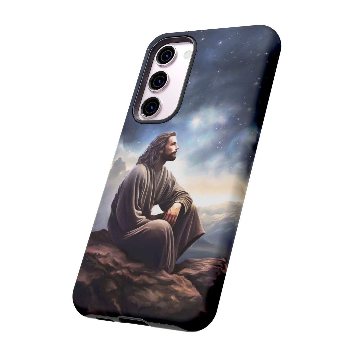 Jesus With The Stars Tough Phone Cases for Missionaries, Fun Special Gift for Bishops, Missionaries, Fun Gift for your missionary