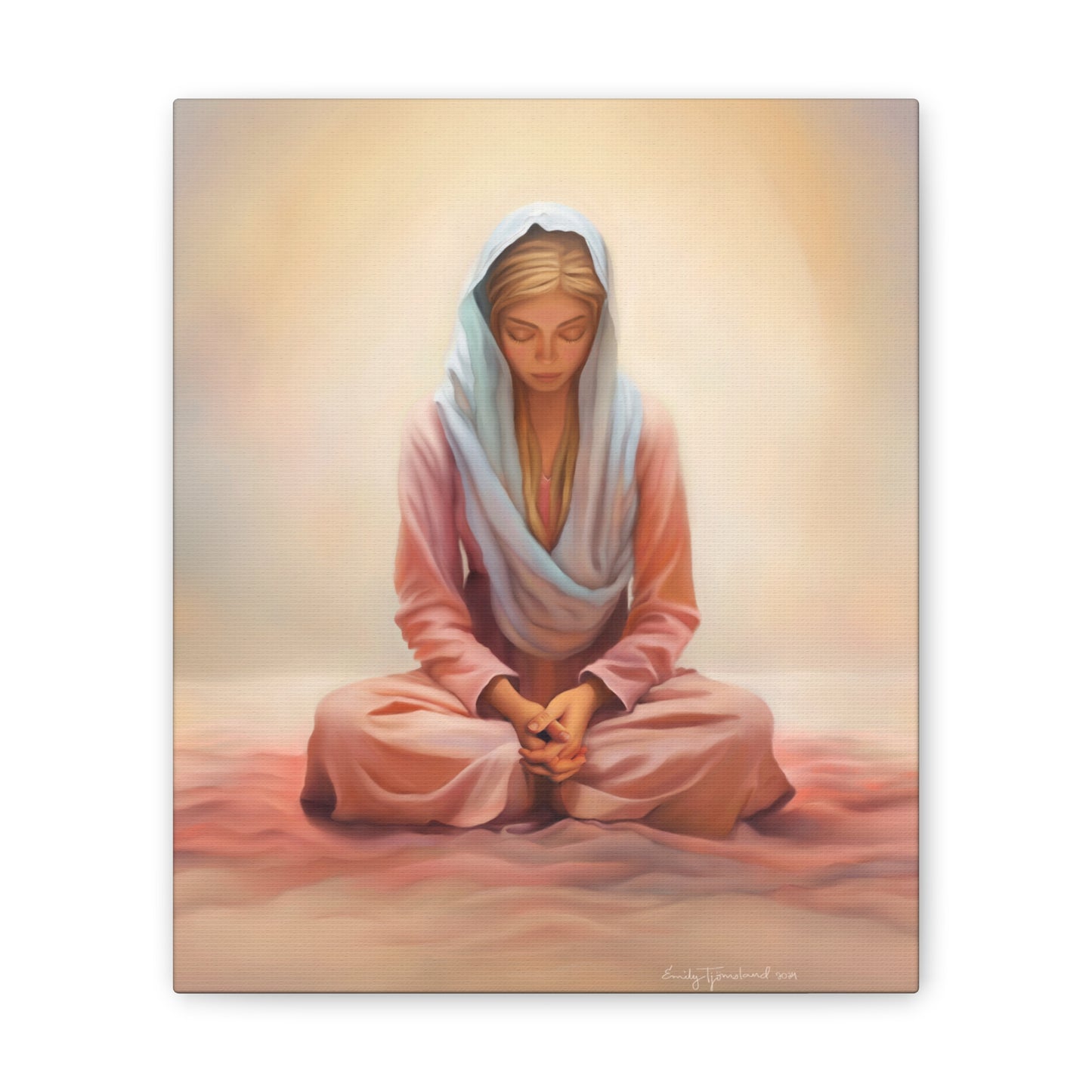Stillness Fine Art Canvas Print, Female Discipleship, Gift for Her, Religious Gift for Her, Young Women Gift, Relief Society Gift, LDS artwork