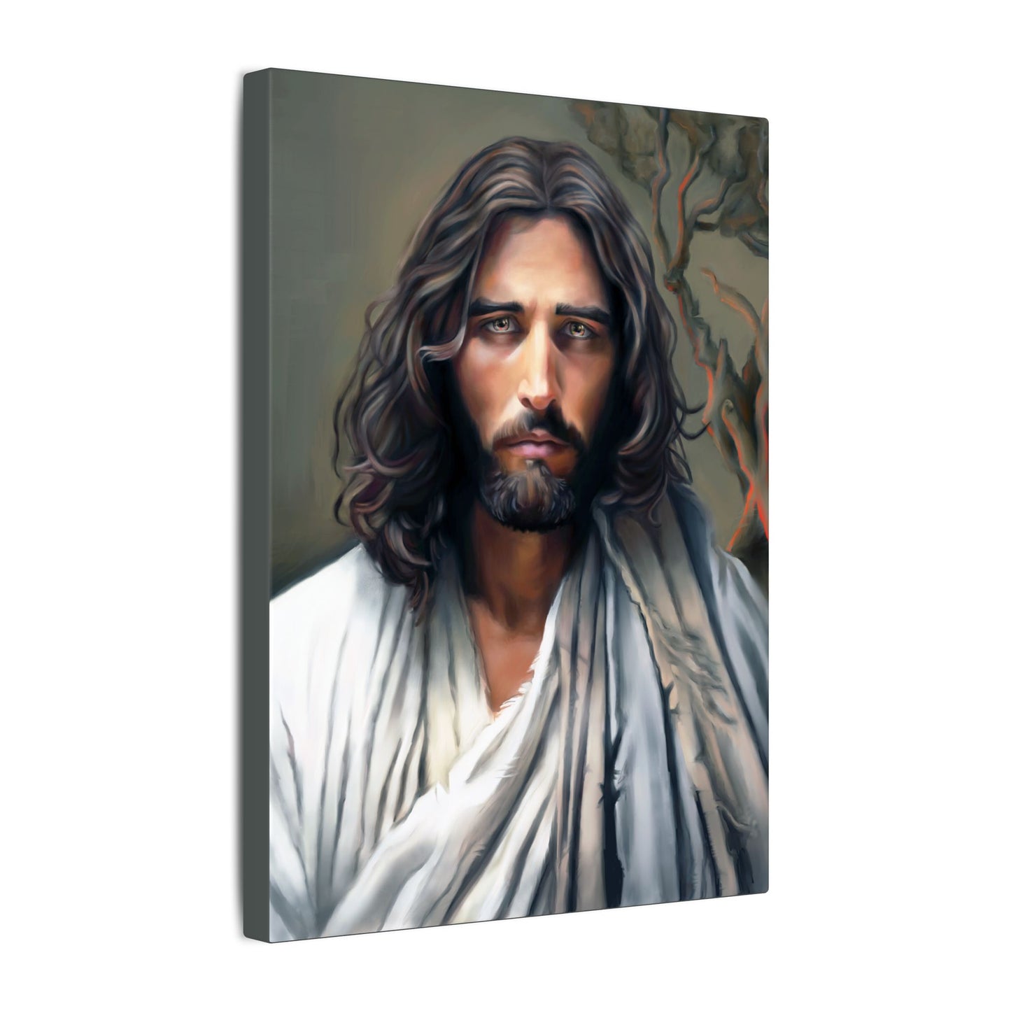 The End of Suffering Portrait of Christ, Fine Art Canvas Print, Christian Art, Beautiful Jesus Artwork, Jesus Christ Gift