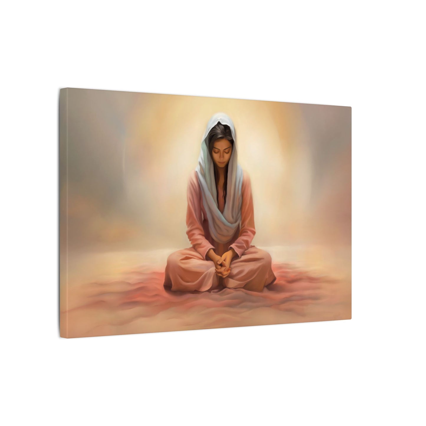 Stillness Canvas Print, Female Discipleship Collection, Stillness Fine Art Canvas Print, Gift for Her, Christian Artwork, Home Gift,