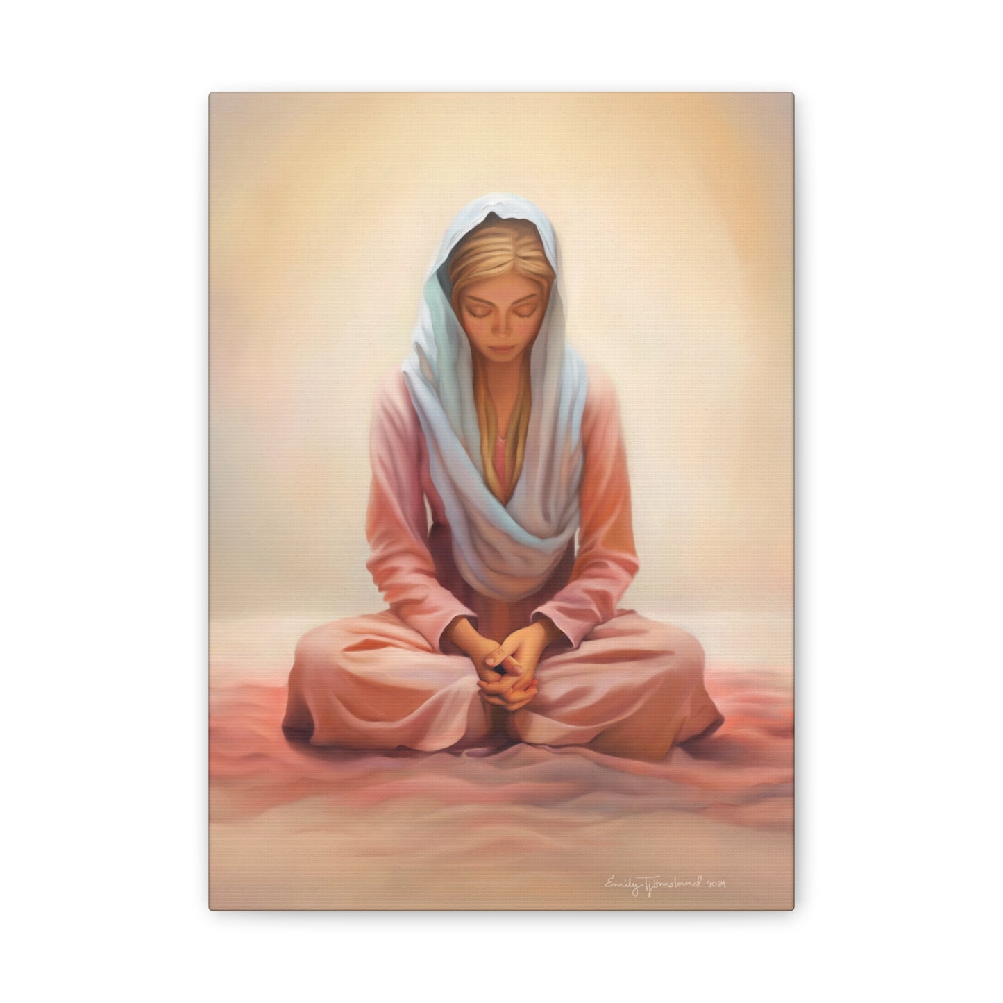 Stillness Fine Art Canvas Print, Female Discipleship, Gift for Her, Religious Gift for Her, Young Women Gift, Relief Society Gift, LDS artwork