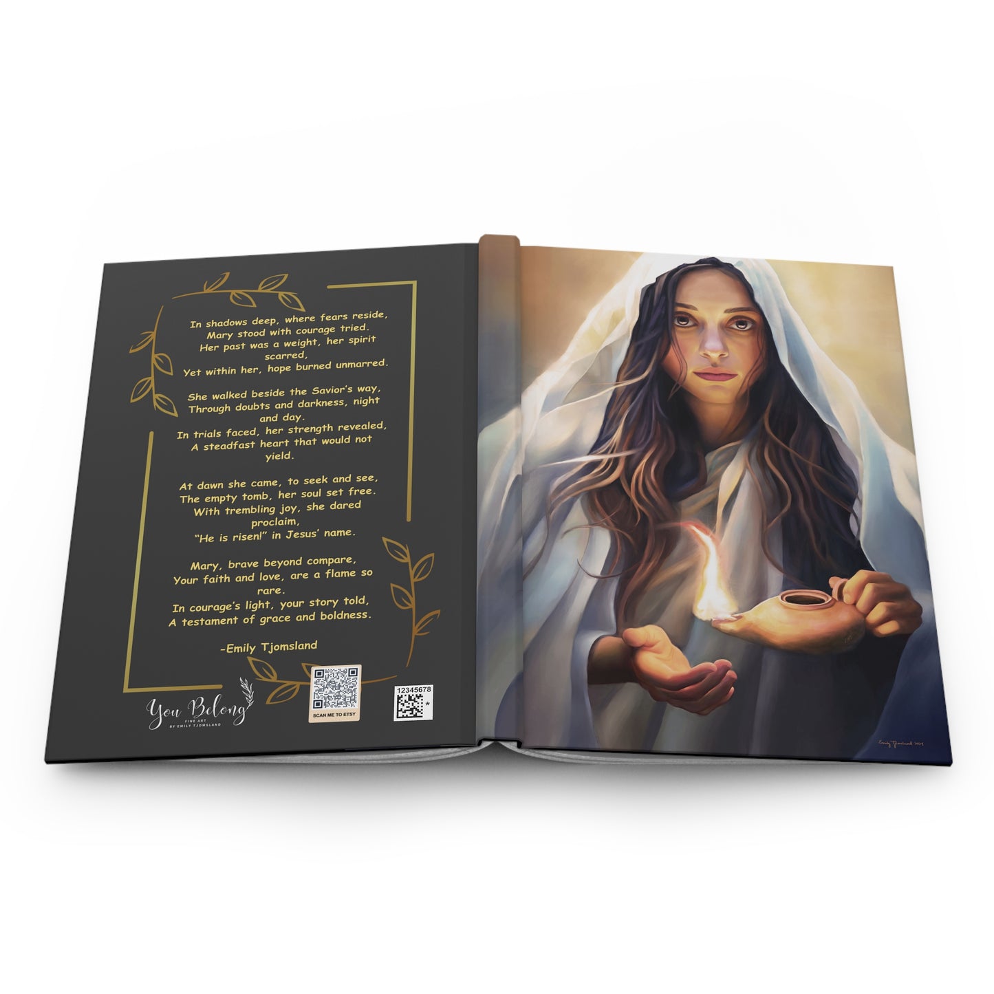 Mary Magdalene Hardcover Journal and Notebook, Missionary Stationary, Christian Journal, Gift for Young Women, Young Woman Gift, Faith Gift