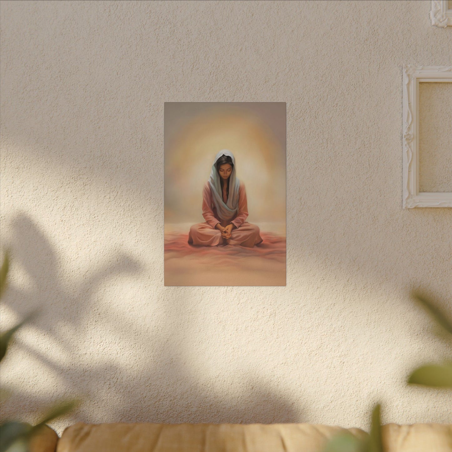 Stillness Canvas Print, Female Discipleship Collection, Stillness Fine Art Canvas Print, Gift for Her, Christian Artwork, Home Gift,
