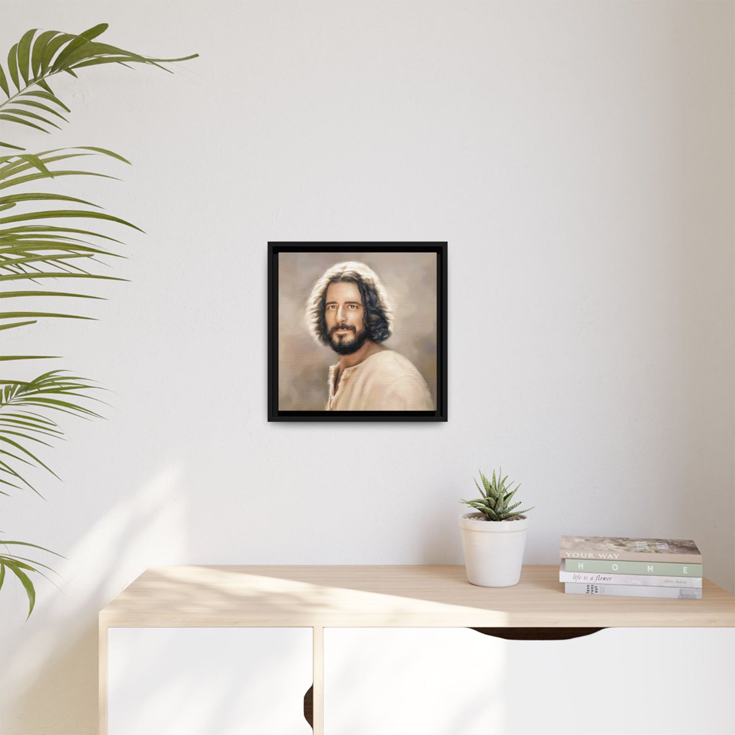 You Belong Framed Canvas Print Wall Art Jesus Christ, Framed, Religious Spiritual Home Decor Print, Christian Gift Idea, Matte Handmade