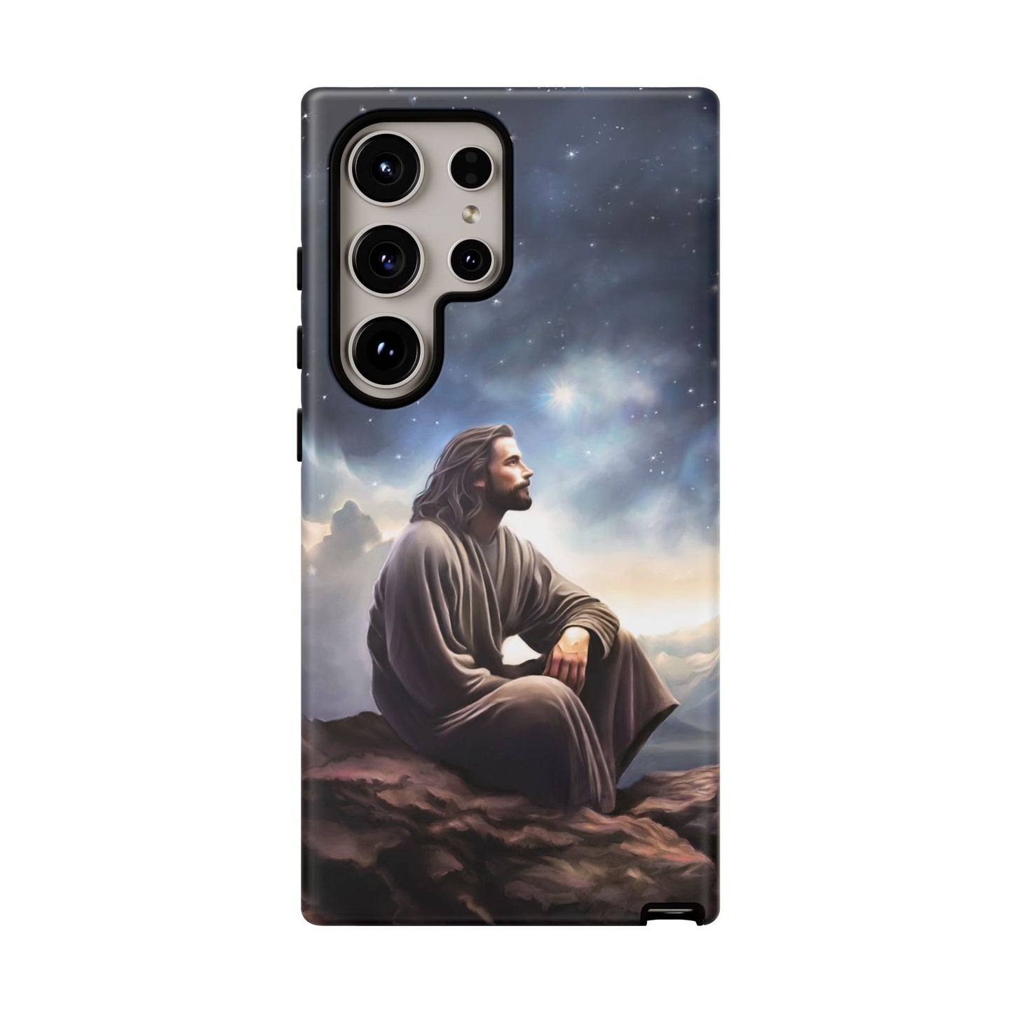 Jesus With The Stars Tough Phone Cases for Missionaries, Fun Special Gift for Bishops, Missionaries, Fun Gift for your missionary