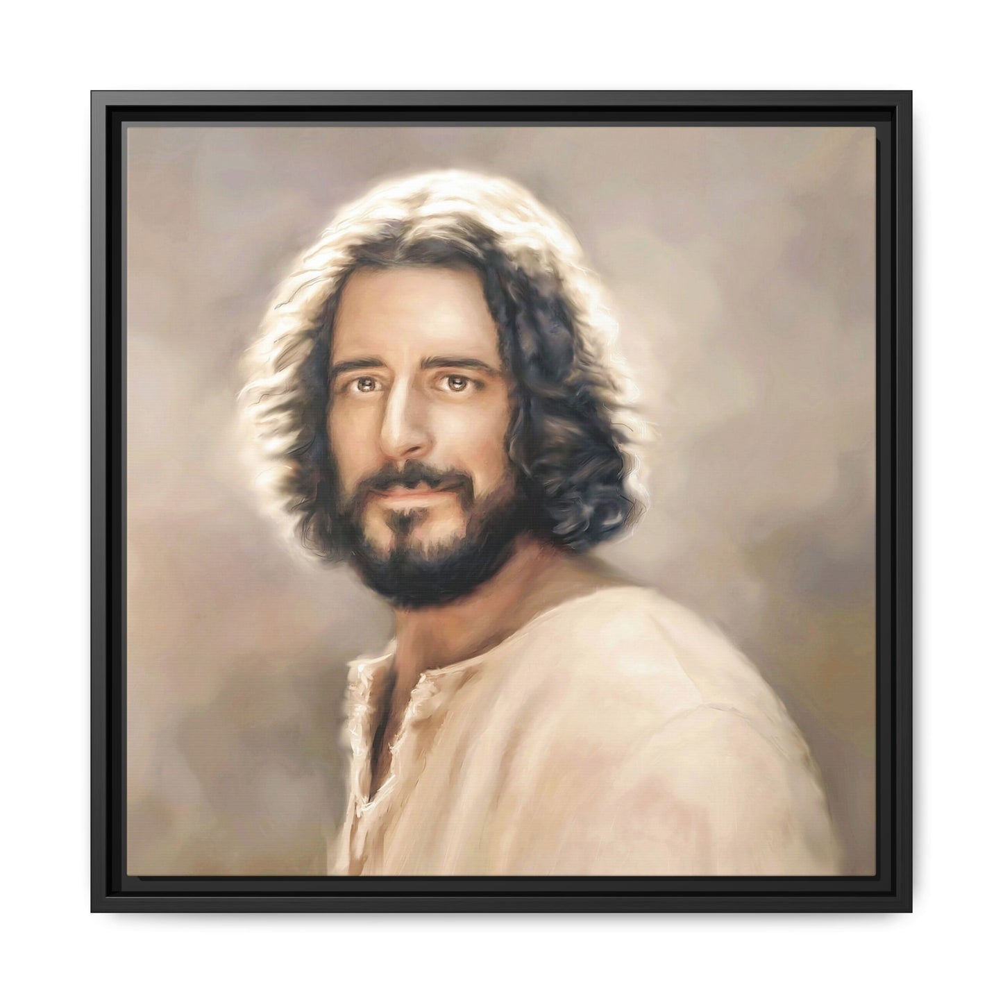 You Belong Framed Canvas Print Wall Art Jesus Christ, Framed, Religious Spiritual Home Decor Print, Christian Gift Idea, Matte Handmade