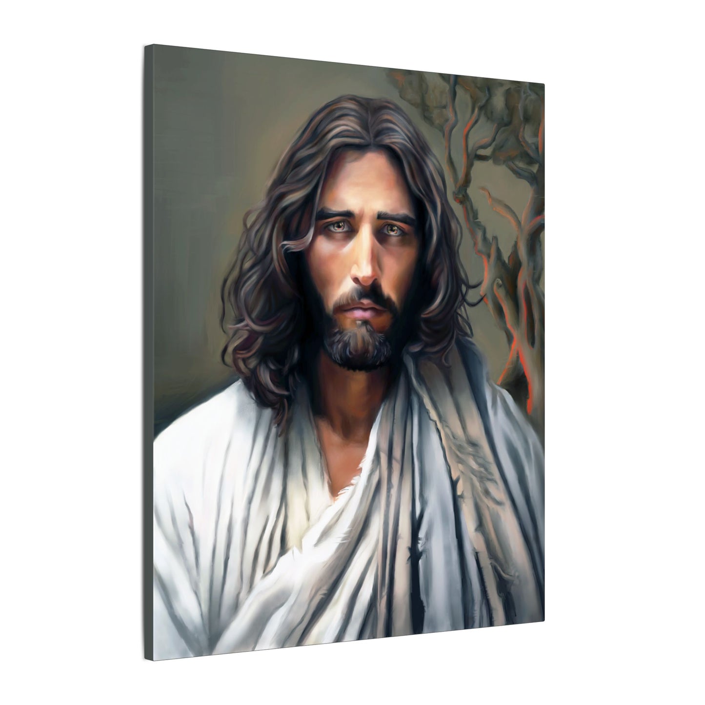 The End of Suffering Portrait of Christ, Fine Art Canvas Print, Christian Art, Beautiful Jesus Artwork, Jesus Christ Gift
