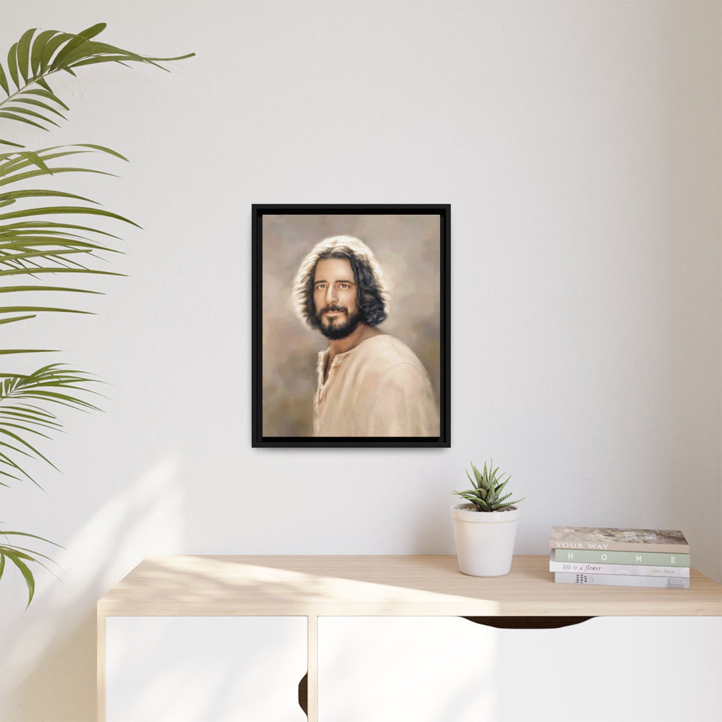 You Belong Framed Canvas Print Wall Art Jesus Christ, Framed, Religious Spiritual Home Decor Print, Christian Gift Idea, Matte Handmade