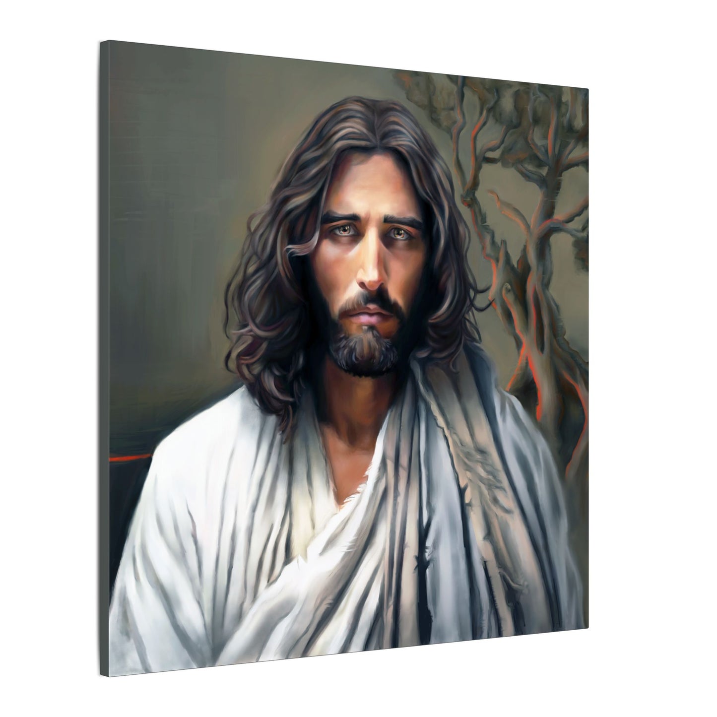 The End of Suffering Portrait of Christ, Fine Art Canvas Print, Christian Art, Beautiful Jesus Artwork, Jesus Christ Gift