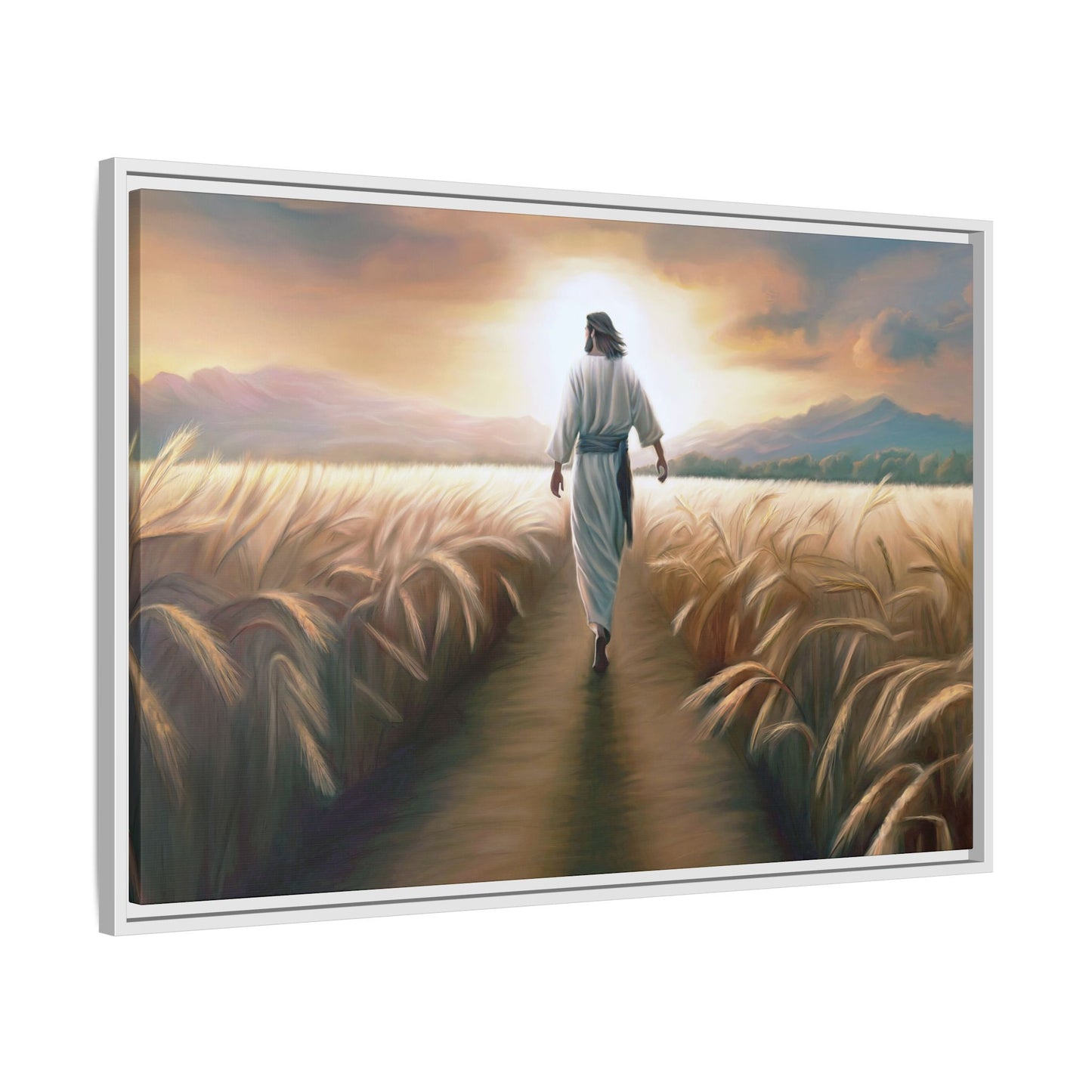 Called To Serve Canvas Print Framed Wall Art of Jesus Christ, Gift for Missionaries, Jesus in the Field beautiful