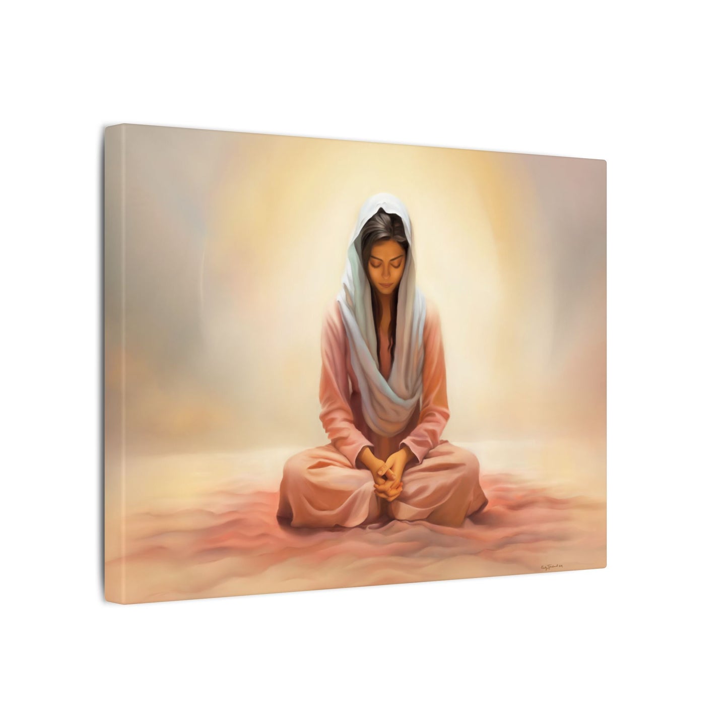Stillness Fine Art Canvas Print, Spiritual Art, Gift for Her, Christian Artwork, Home Gift, Religious Artwork, Female Discipleship