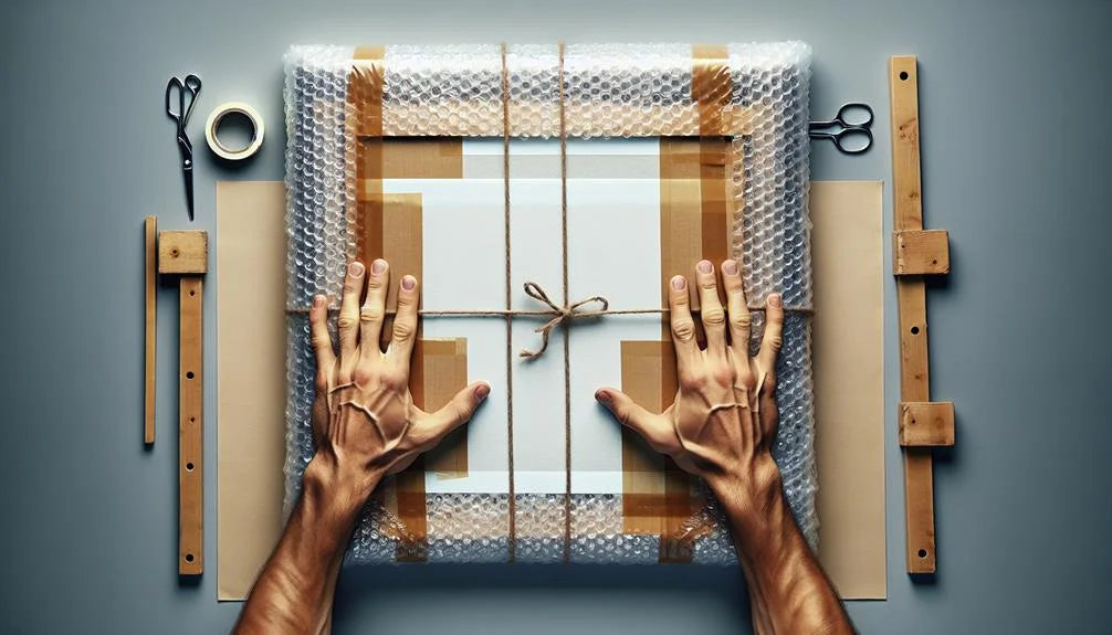 Wrapper Rapping Art How to Wrap a Canvas Painting – You Belong Fine Art