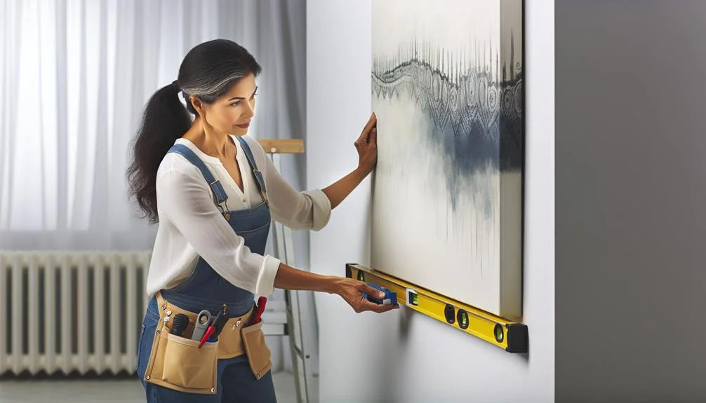 How to Hang a Large Canvas Painting