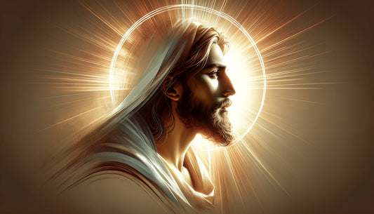 Portrait of Jesus With Light Behind Him